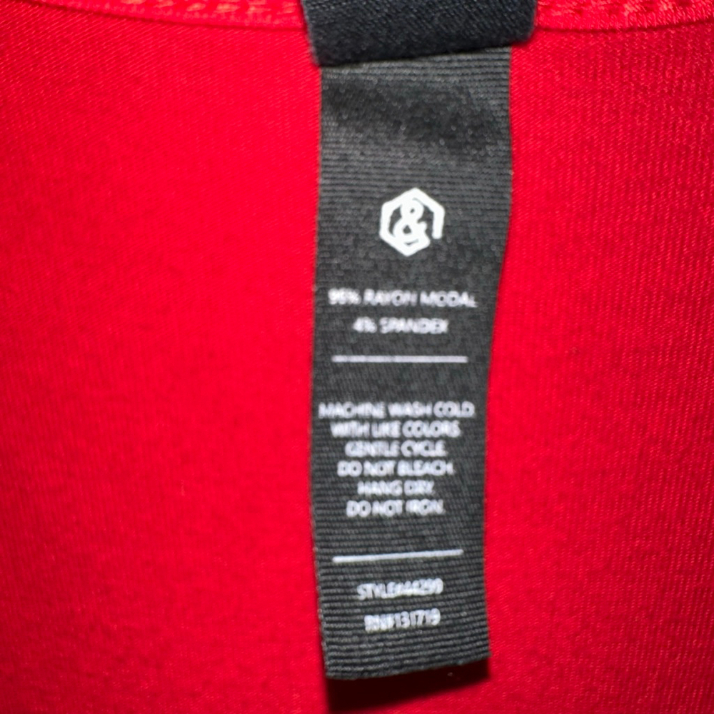 Women's Agnes & Dora T-Shirt Dress Size M Red Oversized Flowy - Picture 8 of 10